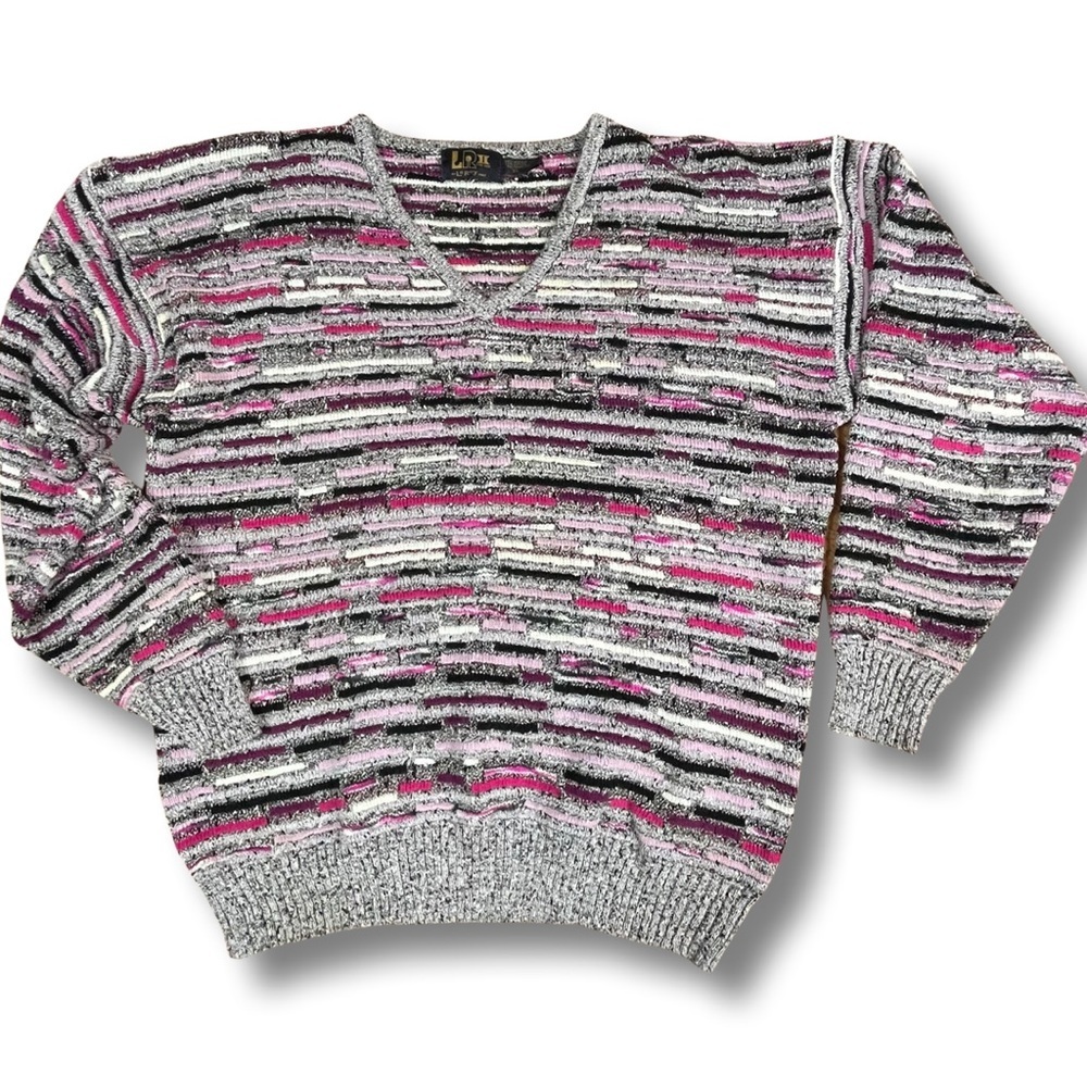 Vintage‎ LeRoy For Men Oversized Knit Sweater - Mens XL